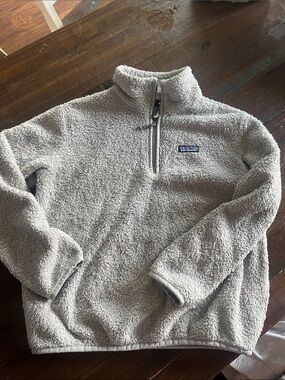 Patagonia Light Gray Women's Sherpa Quarter-Zip Pullover